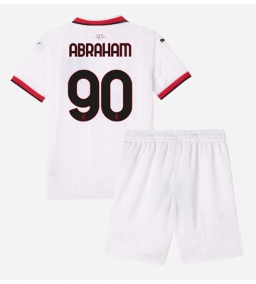 AC Milan Tammy Abraham #90 Borta Kläder Barn 2024-25 Kortärmad (+ Korta byxor)